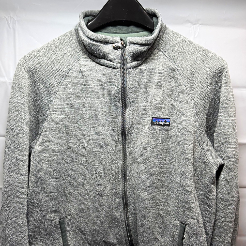 Patagonia Better Sweater Jacket Womens Large L Gray Full Zip Fleece Pockets